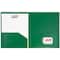 JAM Paper Heavy Duty Plastic 2-Pocket Folders, 6ct.